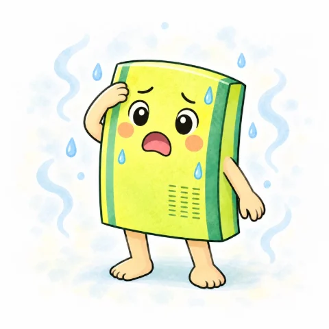湿気でこまっている畳の子