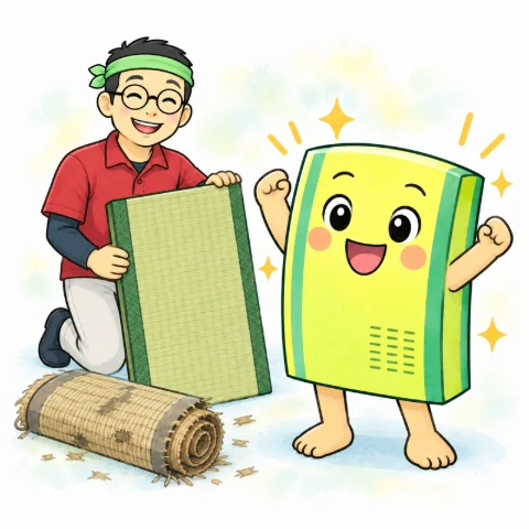 畳替えの時期の畳の子