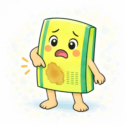 シミがついた畳の子