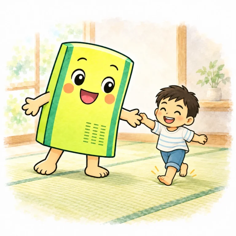子どもと歩く畳の子