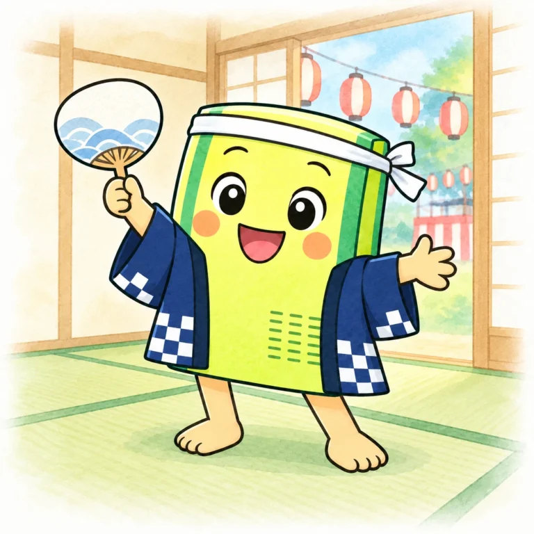 はっぴを着た畳の子